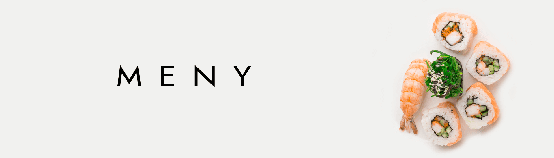 Meny - Menu at Nomi Sushi & Thai